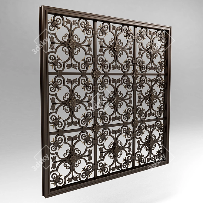 Title: Vintage Grille 3838 3D model image 2