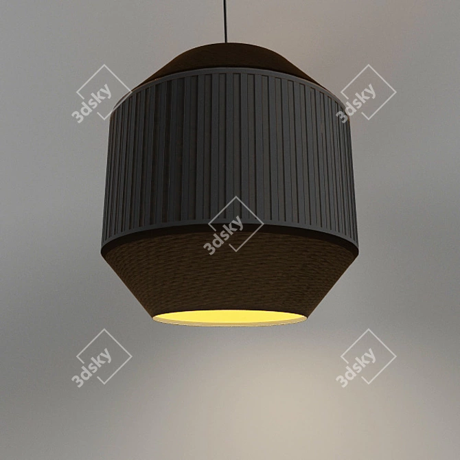 Harmonica Hanging Lamp 3D model image 1