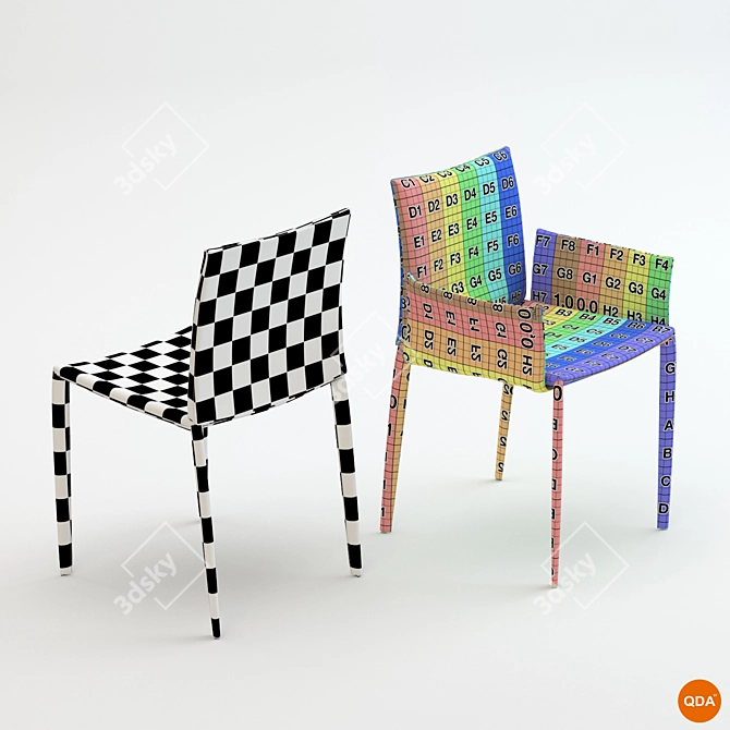 Linda Bontempi: Sleek & Stylish Chair 3D model image 3