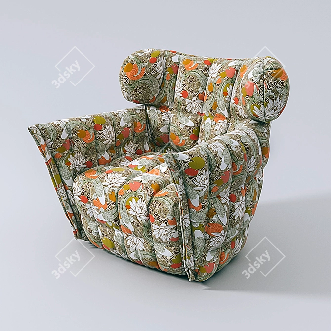 MIKI MAX Armchair - Modern Design 3D model image 2