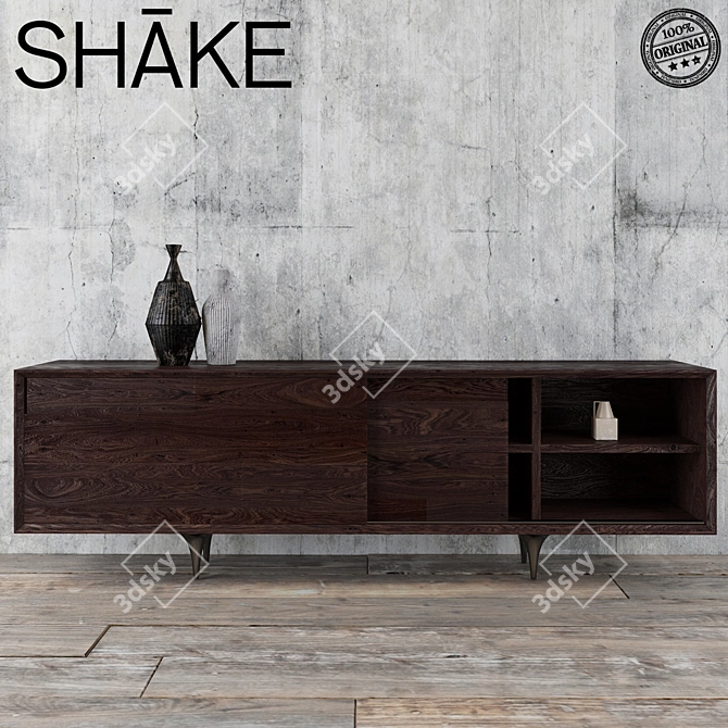 Chagall Shake Sideboard - Distinctive Design, Ample Storage 3D model image 1