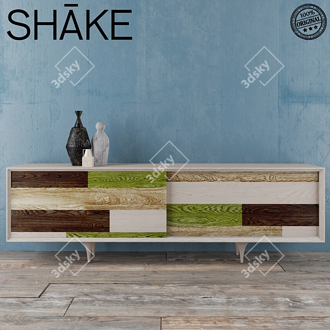 Chagall Shake Sideboard - Distinctive Design, Ample Storage 3D model image 2