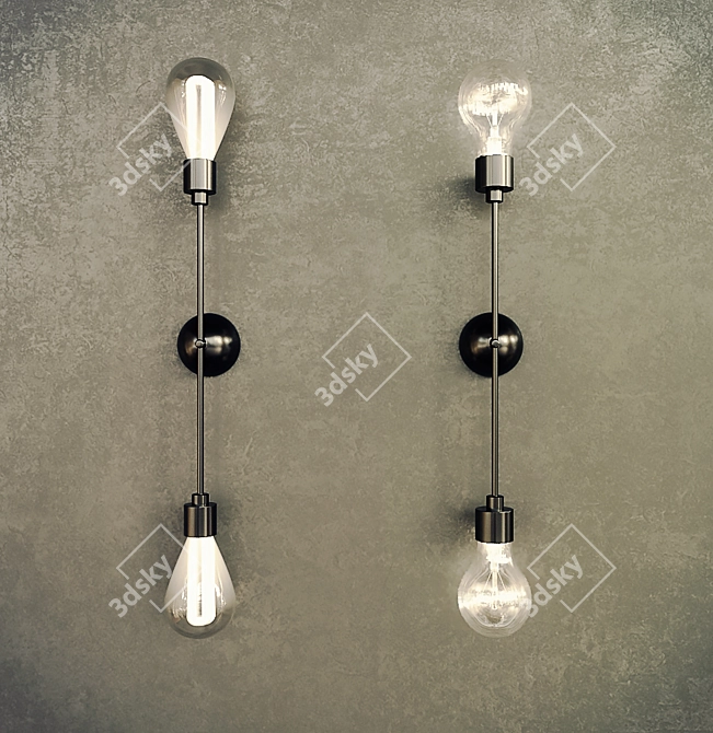 3D MAX Wall Light 3D model image 1