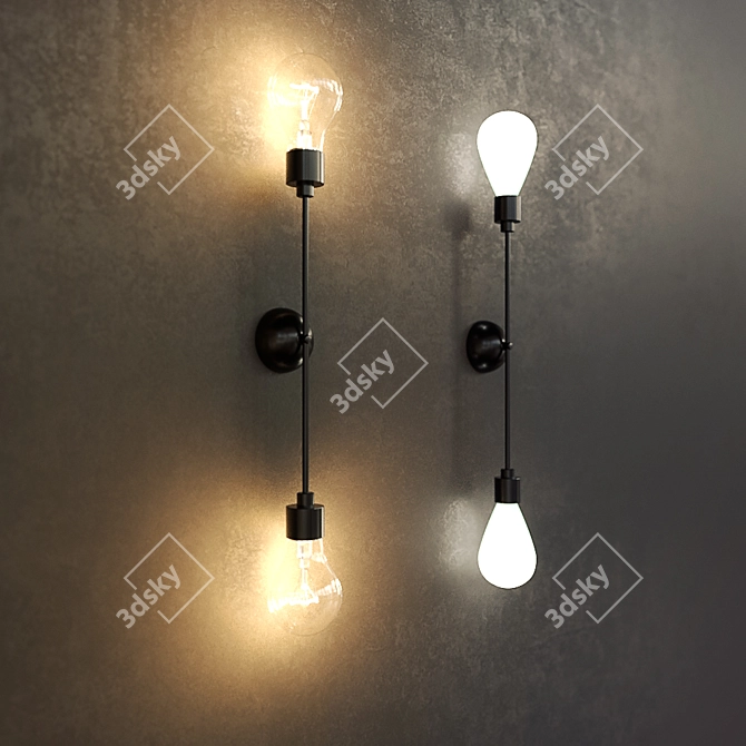 3D MAX Wall Light 3D model image 2