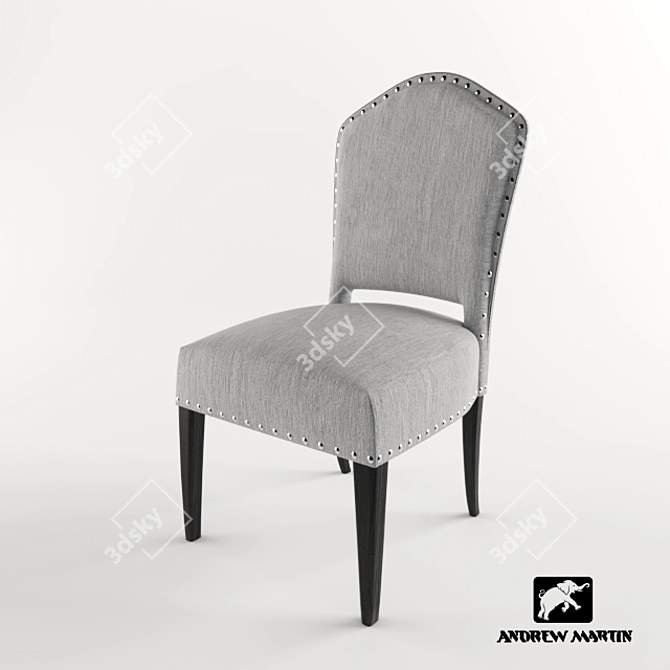 Glamourous Bacall Chair: Timeless Elegance 3D model image 1