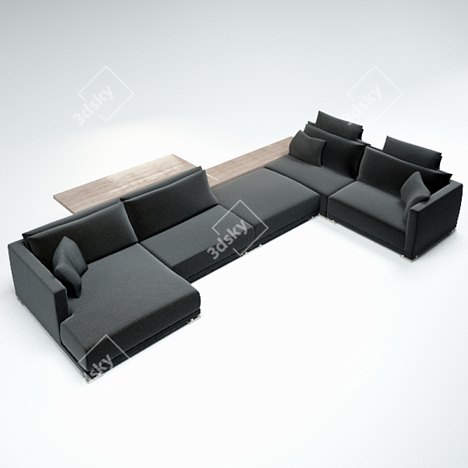 Poliform Bristol 04: Elegant and Versatile Furniture 3D model image 1