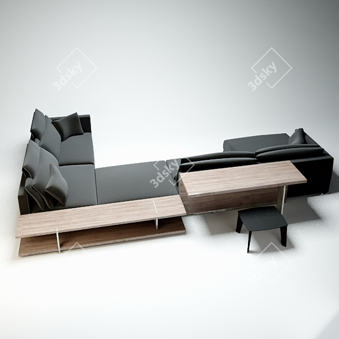 Poliform Bristol 04: Elegant and Versatile Furniture 3D model image 3