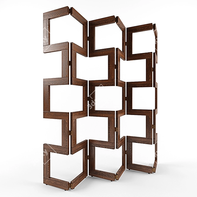 Elegant Room Divider 3D model image 1