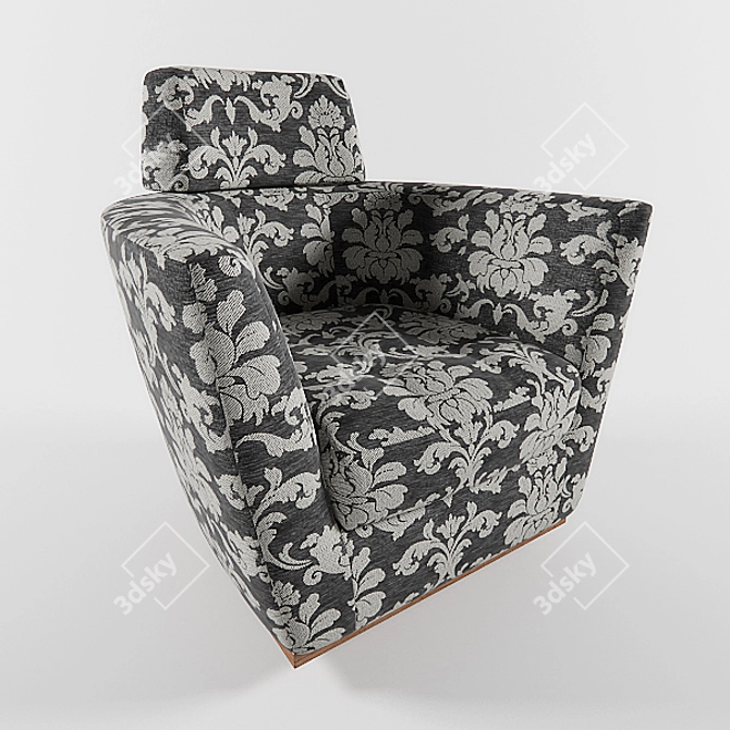 Elegant 8 Marta Chair with CLASSICO D.O.C. and Rapsodia Fabric Options 3D model image 1