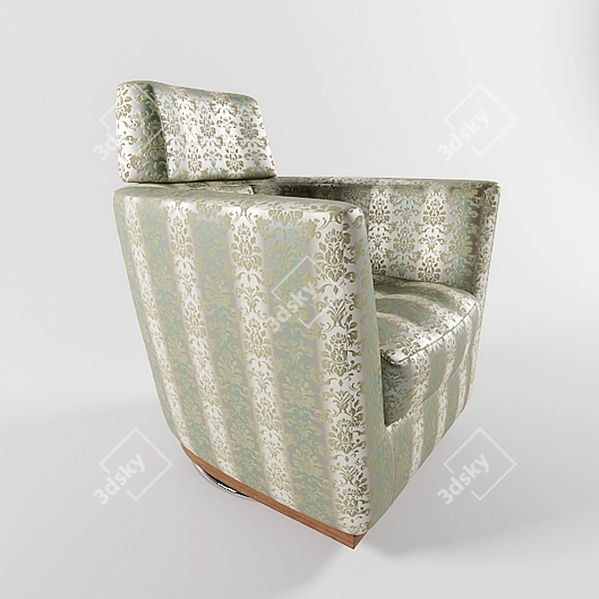 Elegant 8 Marta Chair with CLASSICO D.O.C. and Rapsodia Fabric Options 3D model image 2