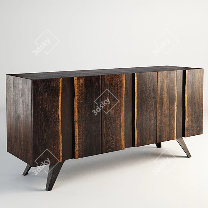 Gramercy Home Vertical Sideboard 3D model image 1