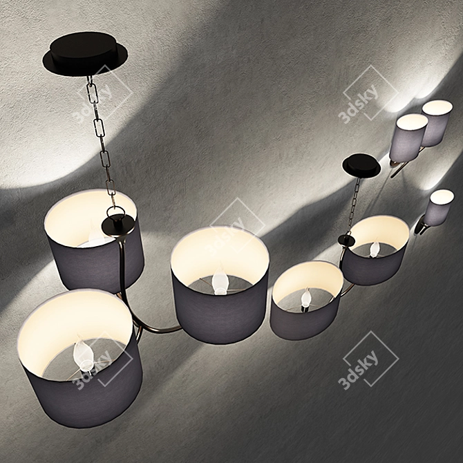 Cordoba Pendant Light Series 3D model image 2