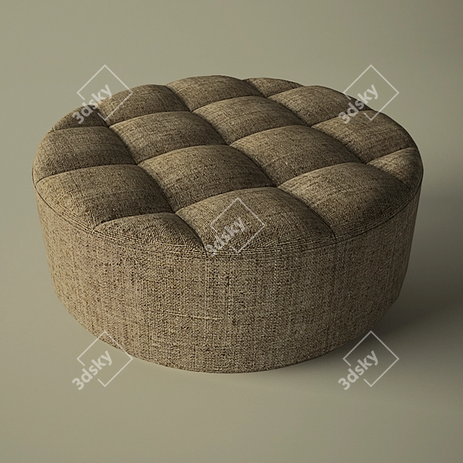 Cozy Comfy Pouf 3D model image 1