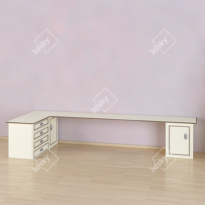 Baby Bed Slide & Drawer Combo 3D model image 3