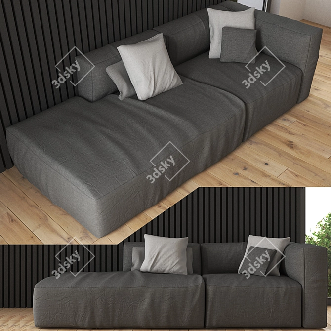 Modern Scotch Sofa Set 3D model image 1