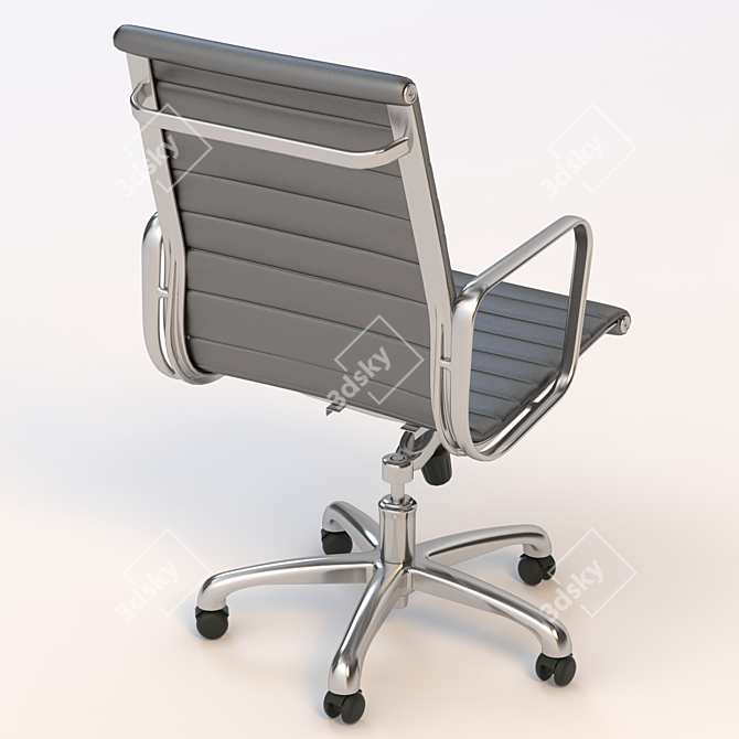 Versatile Vitra: Customizable Leather Office Chair 3D model image 3