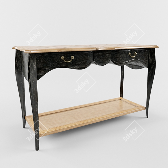 Elegant Busatto Art Console 3D model image 1