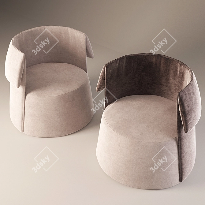 LaCarmen Armchair: Elegant and Compact 3D model image 1