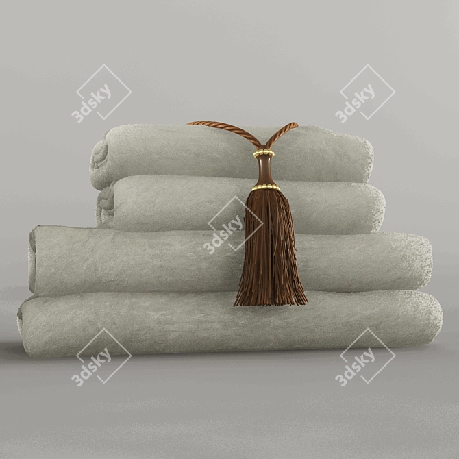 Luxury Towel Set | 700mm x 1400mm 3D model image 1