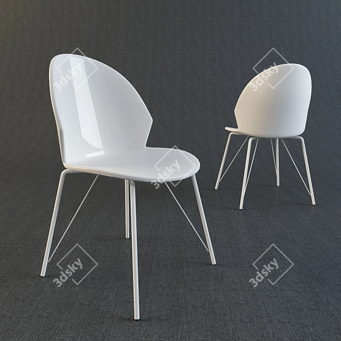 Modern Stylish Chair: Midj City X 3D model image 1
