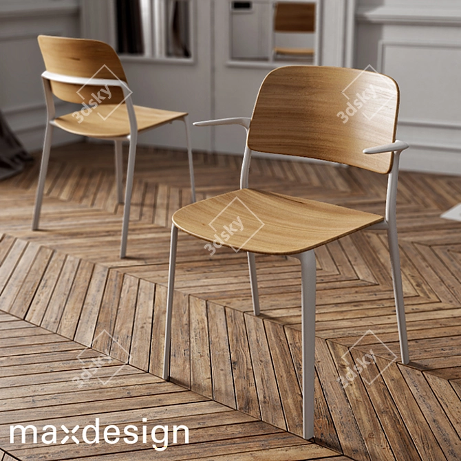 Versatile Maxdesign Appia Chair 3D model image 1