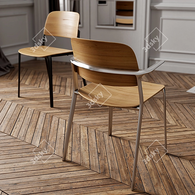 Versatile Maxdesign Appia Chair 3D model image 2