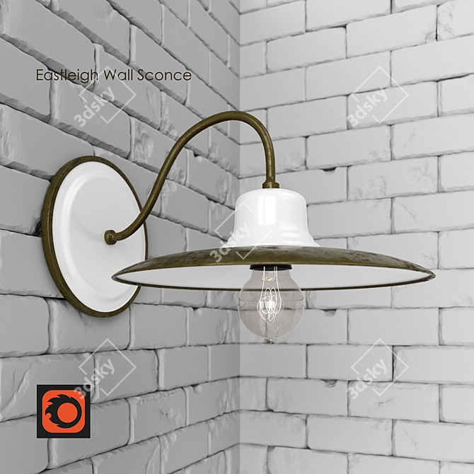 Eastleigh Modern Wall Sconce 3D model image 1