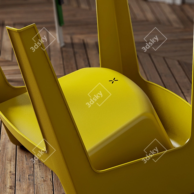 Sleek Stackable Tototo Chair 3D model image 3