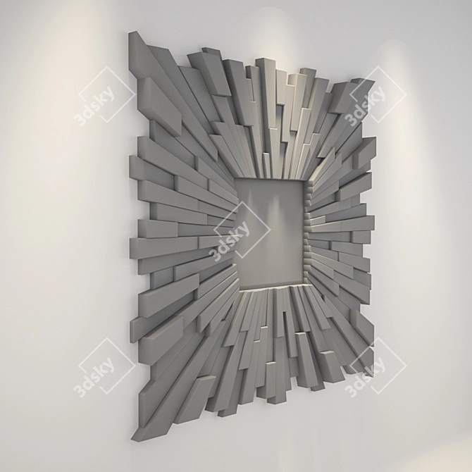 EICHHOLTZ Moonriver Amber Mirror 3D model image 2