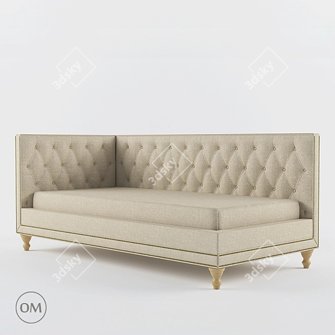 Elegant Olivia Daybed by Marko Kraus 3D model image 1