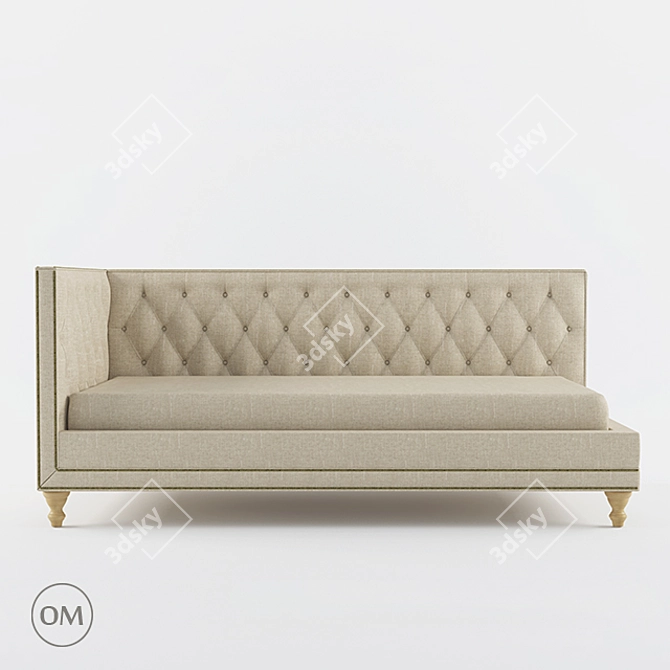 Elegant Olivia Daybed by Marko Kraus 3D model image 2