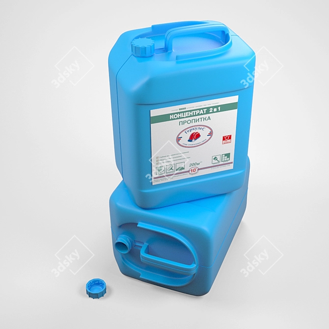 10L Plastic Canister 3D model image 1