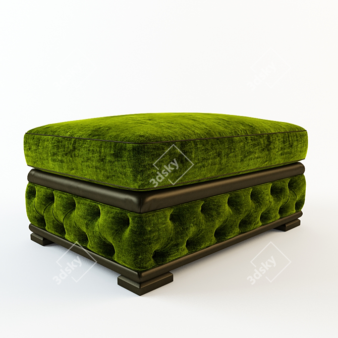 Miami Ottoman: Stylish Bedding Set 3D model image 1