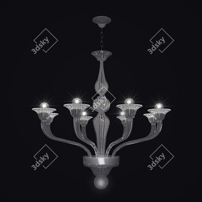 Antica Murano Italian Chandelier 3D model image 1