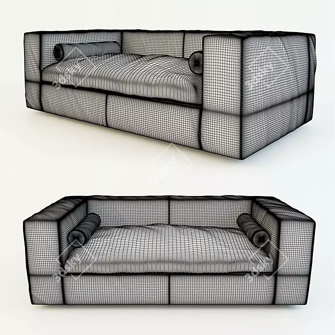 Elegant POGGIOLUNGO Sofa by Flexform 3D model image 2