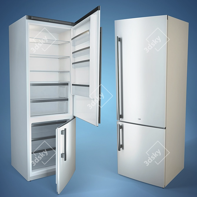 Title: Neff Fridge: Enhanced, Animated & Multi-Color 3D model image 1