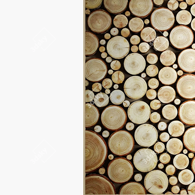 Premium Wood Panel: 1000x1000mm, UV Mapped & V-Ray Rendered 3D model image 3