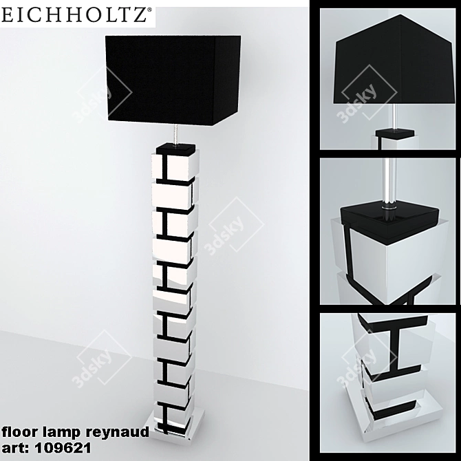 Elegant Reynaud Floor Lamp 3D model image 1