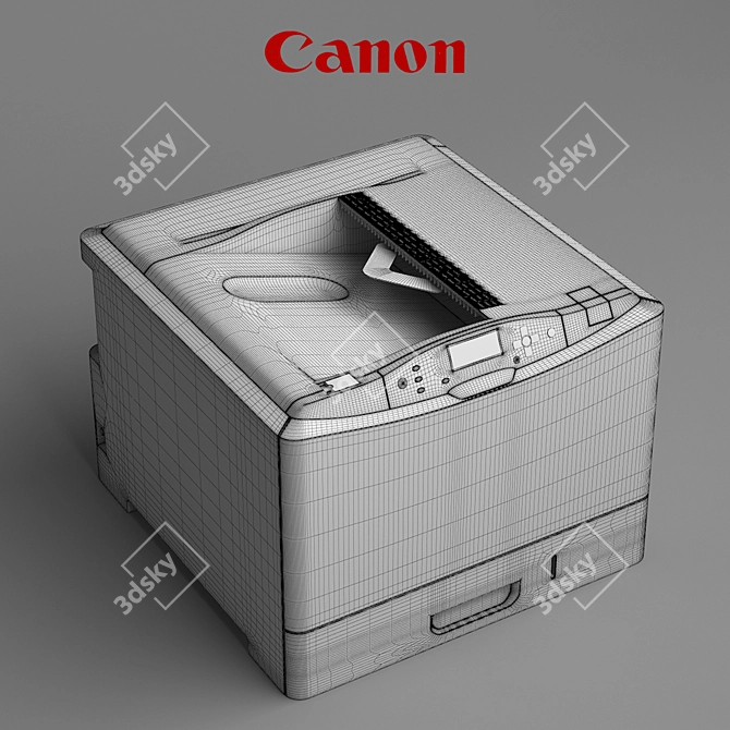 Canon LBP7780Cx Laser Printer 3D model image 2