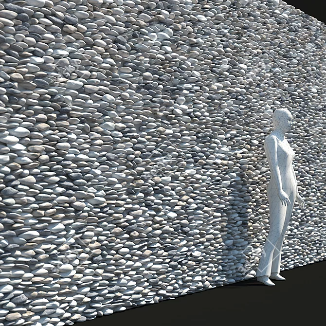 Riverstone Geometric Wall 3D model image 1