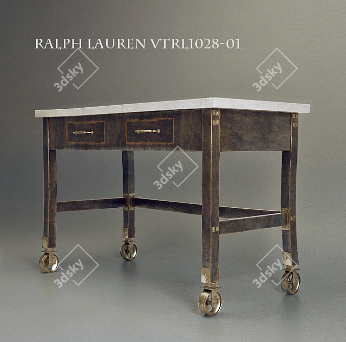 Elegant Console Table by Ralph Lauren 3D model image 2