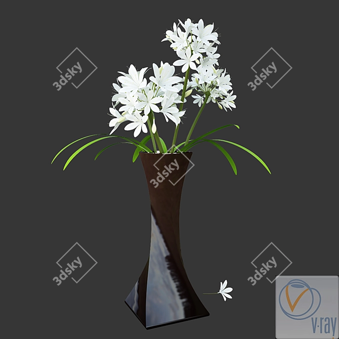 Modern Interiors: Interior Flower Vase 3D model image 2