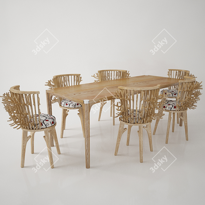 Branch: Organic Chairs for Natural Comfort 3D model image 1