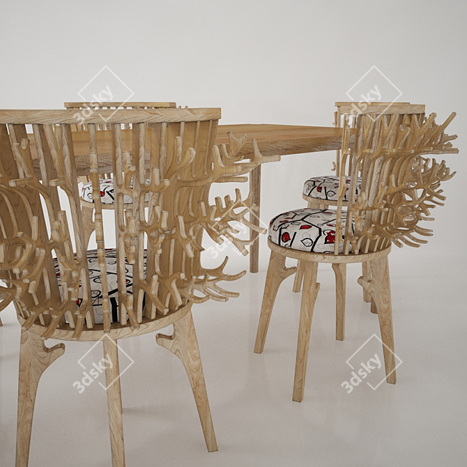 Branch: Organic Chairs for Natural Comfort 3D model image 2