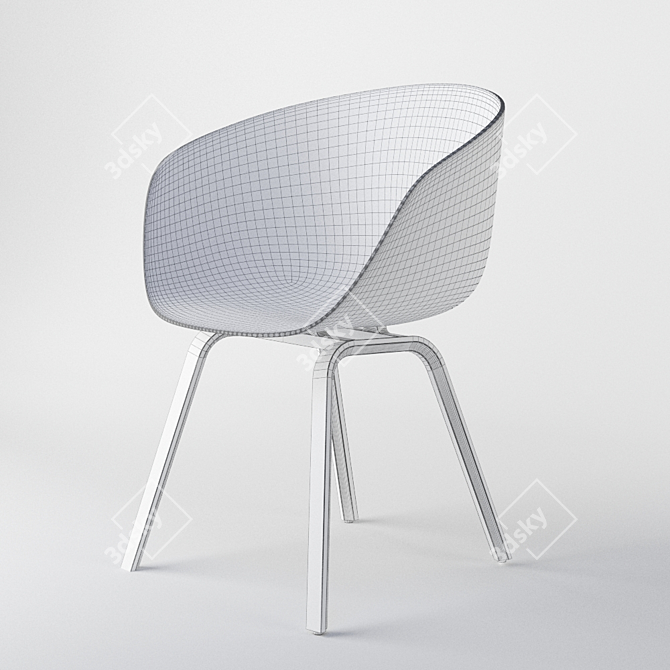 ErgoSeat: Chair HAY by Hee Welling 3D model image 2
