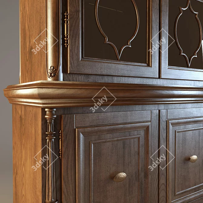 English Style Buffet - 3D Model 3D model image 3