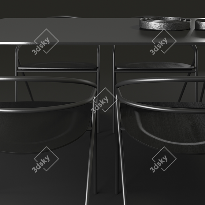 Brasilia George's Chair: Sleek and Stylish Accent 3D model image 2