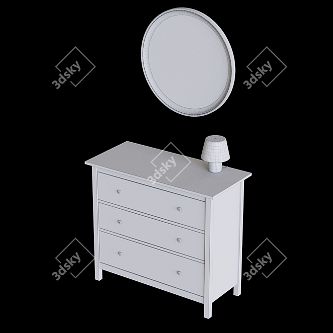 Sleek and Stylish IKEA Hemnes 3D model image 3