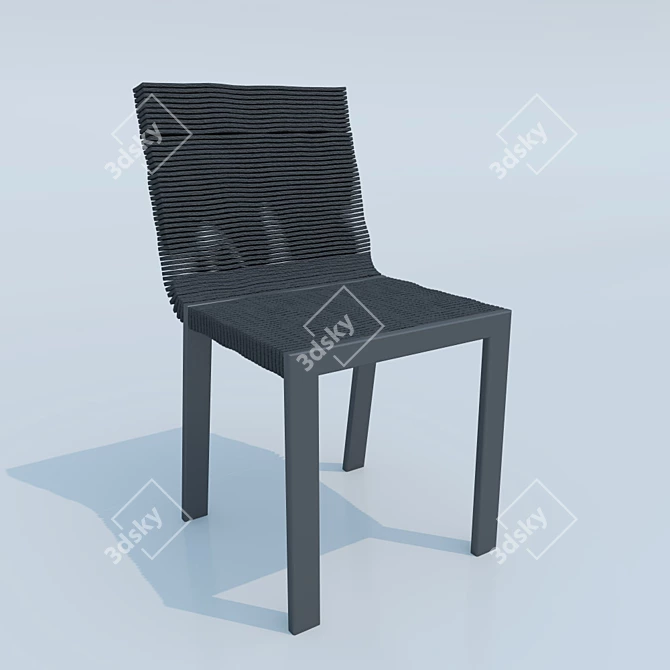 Lush Lago Steps Chair 3D model image 1