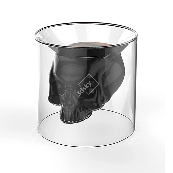 Crystal Skull Glass 3D model image 1